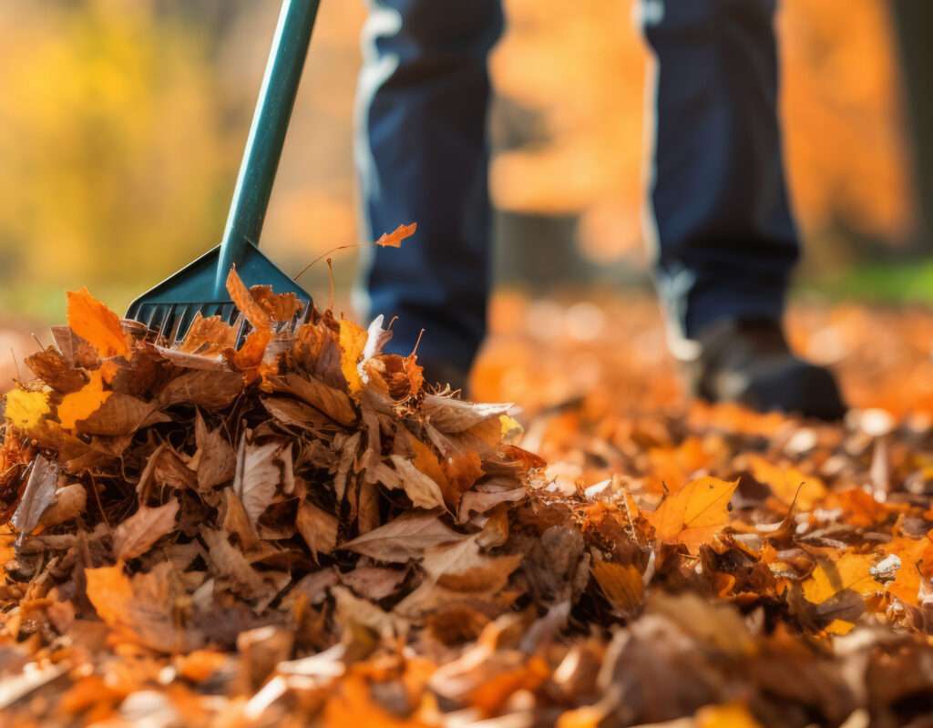 Ramassage feuilles mortes