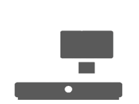 TV wall mounting icon
